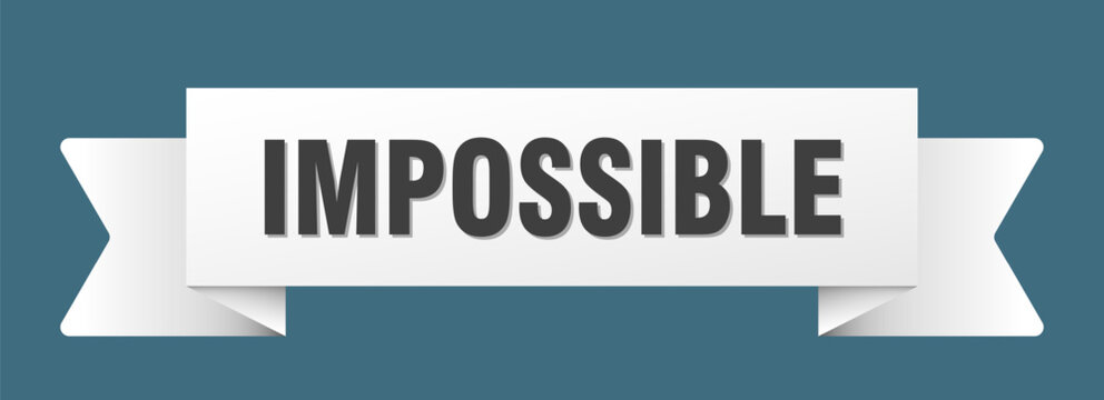 impossible ribbon isolated on transparent background. impossible ribbon