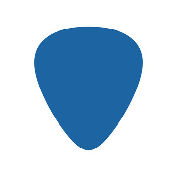 Blue Guitar Pick Closeup.