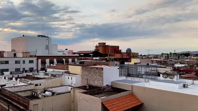 Historic Center Skyline at Sunrise (San Luis Potosi, San Luis Potosi, Mexico)