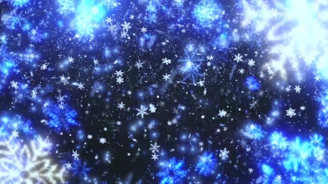 幻想的な雪の結晶