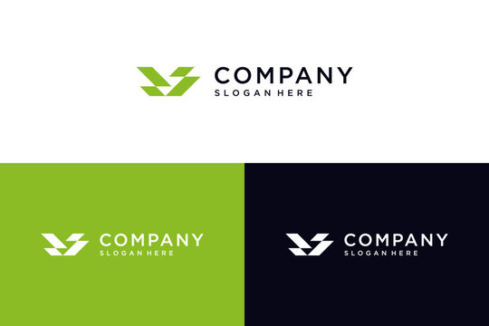 letter v bold logo designs vector