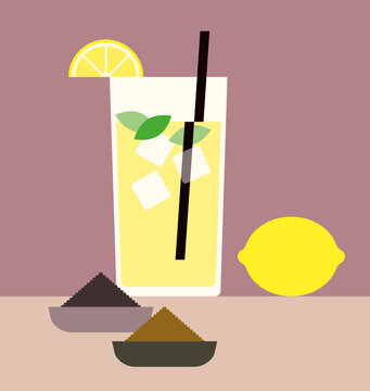 Nimbu Pani with Lemon and Spices, Refreshing Indian Summer Drink