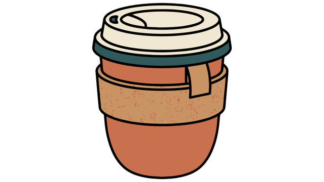 Paper Coffee Cup with Lid for Takeaway Drinks