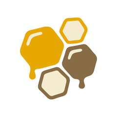 Honeycomb Cells with Golden Nectar Flow. © giannheno7697q