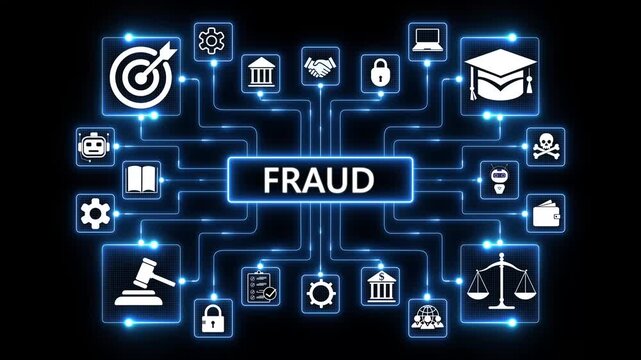Business,Technology, Internet and network concept. Webinar fraud . team building analytics for digital SEO marketing data. Creative, innovation or coaching leader in meeting 4K animation video.