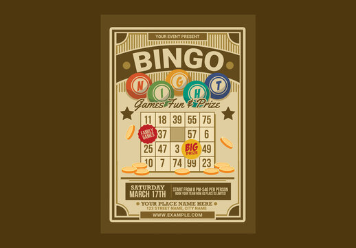 Bingo Night Event Flyer