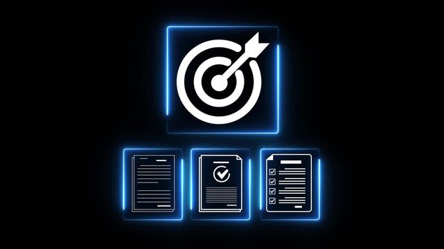 Business checking audit documents, focusing on financial audit, regulatory compliance, and internal audit strategies for accurate business management. 4k motion. isolated on transparent background.