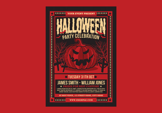 Halloween Party Celebration Flyer
