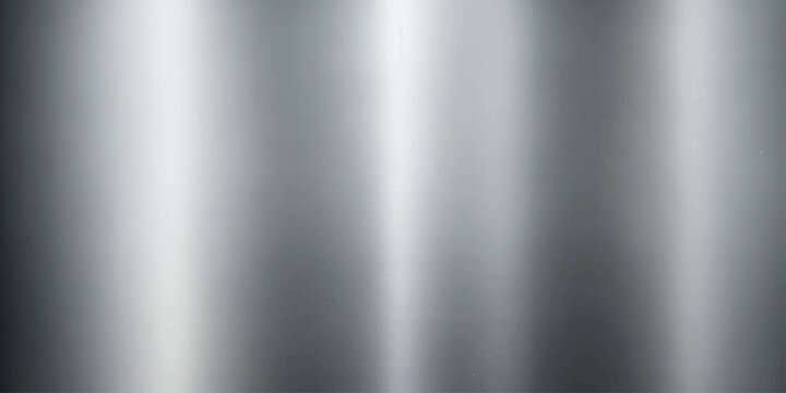 A brushed metal surface reflects light with a cool, metallic sheen, offering a versatile and modern backdrop.