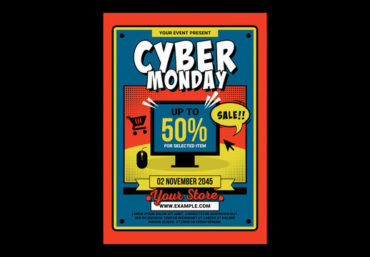 Cyber Monday Event Flyer
