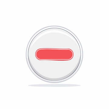 Red Minus Button Icon