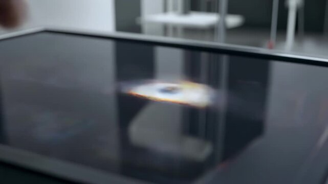 hand pouring liquid into glass with colorful heat map overlay