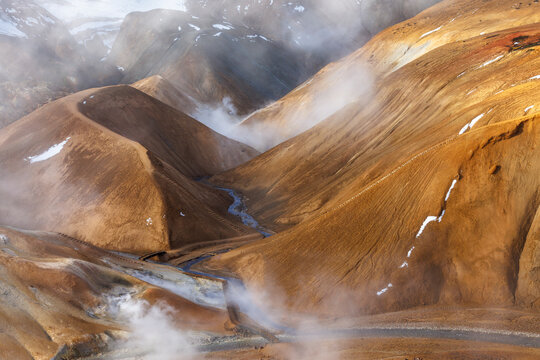 Sentier de randonn&eacute;e &agrave; Kerlingarfj&ouml;ll