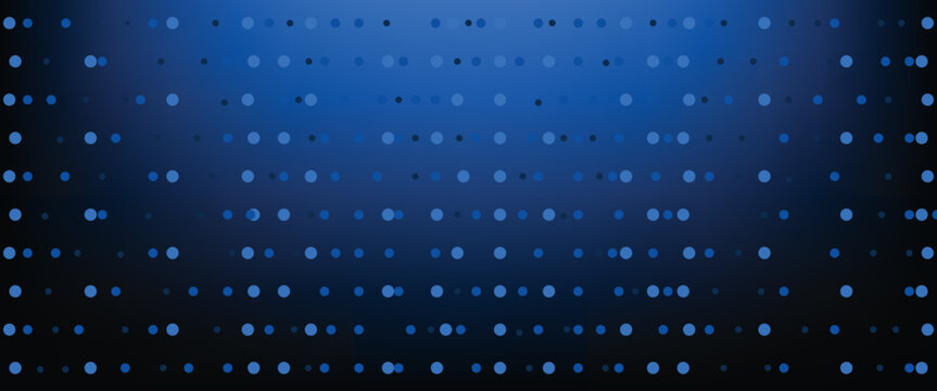 Dot blue pattern screen led light gradient texture background. Abstract technology big data digital background. 3d rendering.