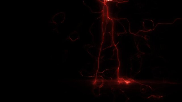 High voltage electricity discharging against a dark background