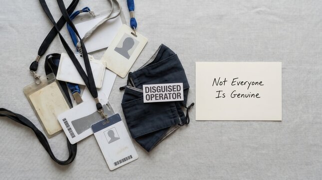 Masked Identity and Questionable Badges for Scam Awareness