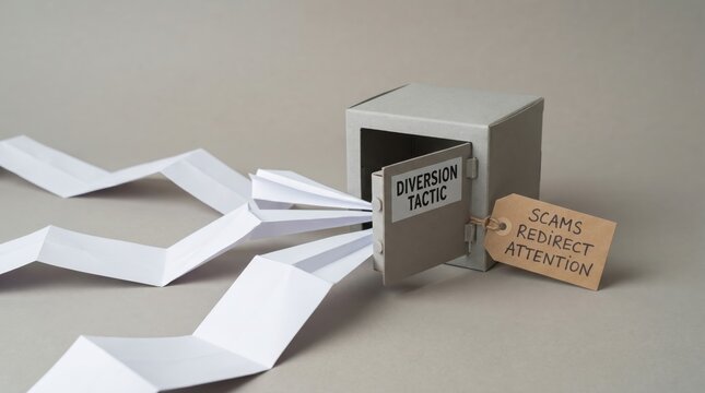 Scam Awareness: Diversion Tactic Safe with Warning Tag