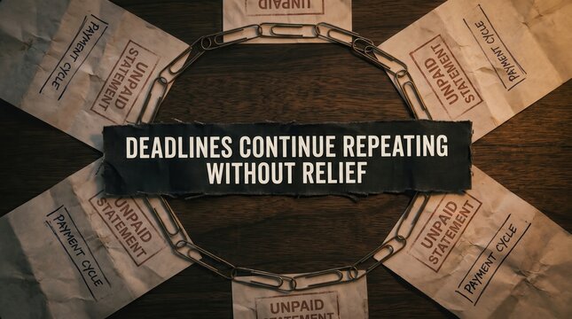 Financial Stress of Unpaid Bills and Repeating Deadlines