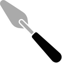 Fototapeta premium Flat Palette Knife Painting Tool Vector Icon