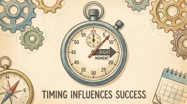 Vintage Stopwatch Shows Right Moment for Success