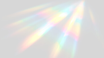 Glowing rainbow crystal prism optical refraction abstract background illustration. © Марина Швальова