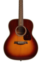 Fototapeta premium Acoustic Guitar with Sunburst Finish Isolated