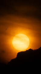 Fototapeta premium dawns in the Carabanchel neighborhood of Madrid, Spain