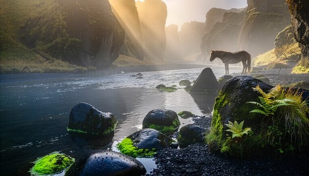 landscape of the river