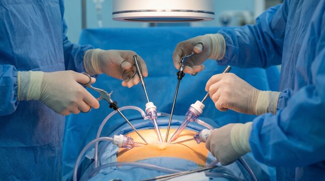 Laparoscopic Surgery Procedure in Modern Operating Room