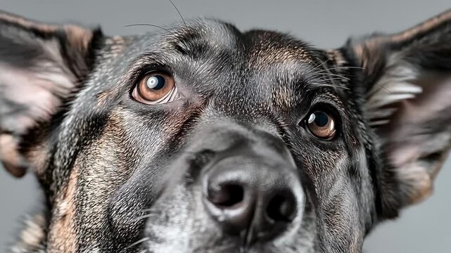The dog&rsquo;s expressive eyes set the emotional tone for adverts for animal shelters and veterinary clinics.
