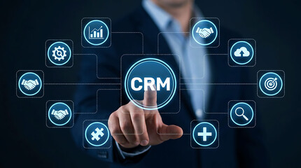 Obraz premium Customer Relationship Management CRM Integration Platform For Business