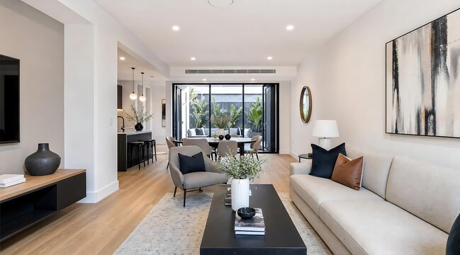 Modern Show House Interior For Real Estate Marketing