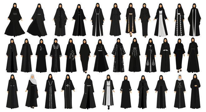 Monks in black robes standing together.