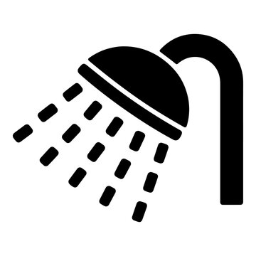 shower head silhouette icon vector