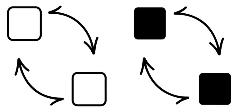 replace swap exchange icon vector