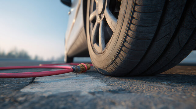 A tire blowout, triggered by damage, wear, or improper pressure, causes sudden air loss, making vehicles hard to control and risking serious accidents.
