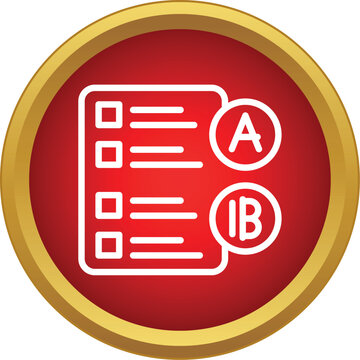 Test form showing multiple choice questions with checkboxes and selected answers