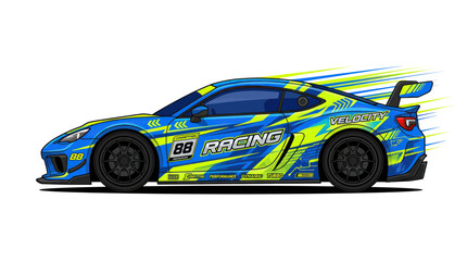 Drift Car Racing Speed Motion Graphic © siti