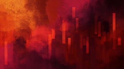 Naklejka premium Abstract Burgundy Painting with Rich Texture and Dynamic Merged Background for Contemporary Art Lovers