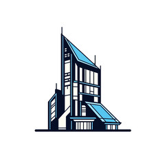 Obraz premium Modern architectural building design concept.