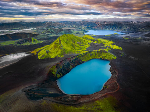 Hnausapollur Crater Lake, Landmannalaugar