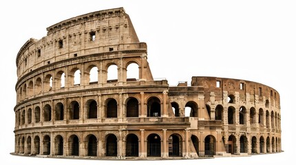 Obraz premium The colosseum ancient roman amphitheater ruins in rome