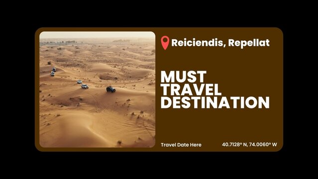 Horizon Pop Up Travel Postcard Panel Reveal