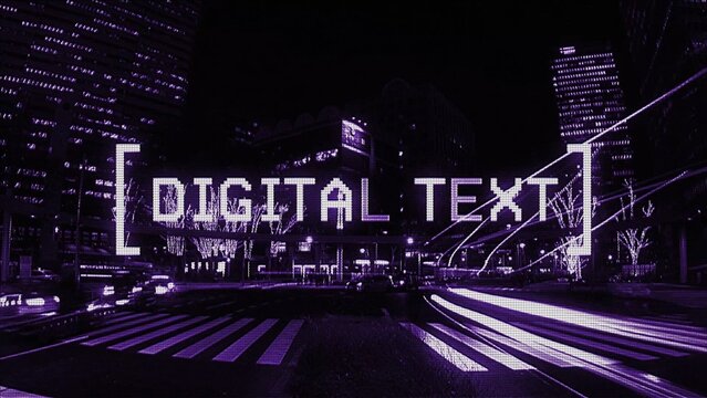 Analog Noise VHS Scanline Glow Title