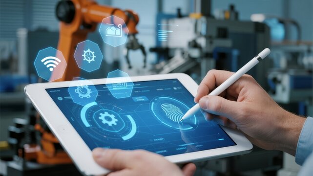 Intelligent industrial management and control of planar interconnected manipulator