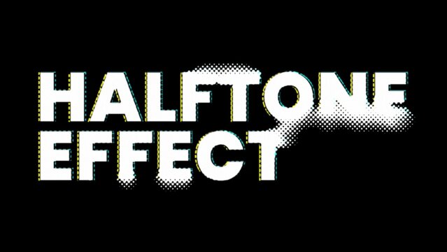 Halftone Grunge Warped Text Morphing Opener