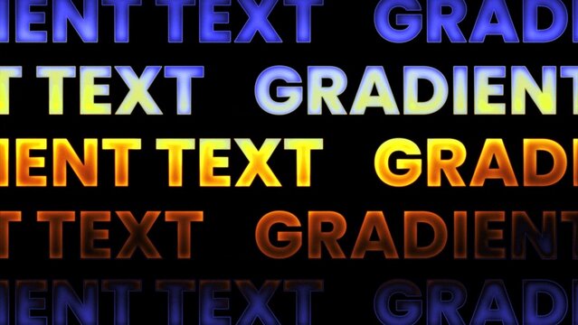 Heat Map Chromatic Kinetic Typography Duplicated Title