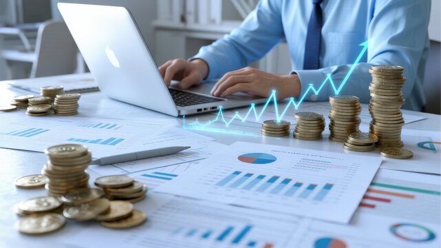 Financial management office income growth financial scenario