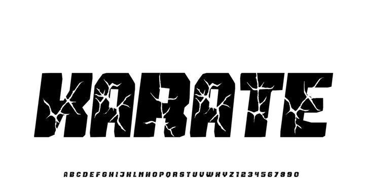 Alphabet heavy Bold Font. texture rough, Uppercase strong, Italic, Typography urban style fonts for fashion, sport, technology, digital, movie, logo design, vector illustration	