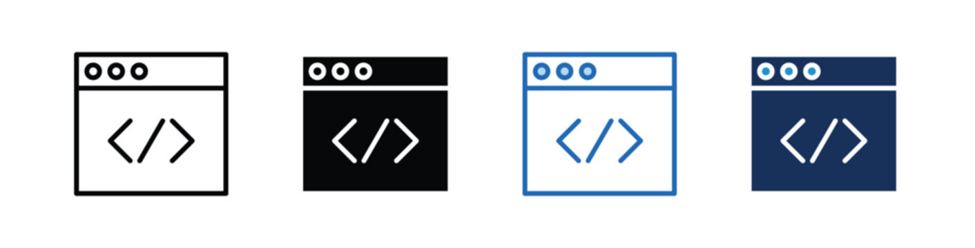 CODING  icon Collection With Multiple Styles